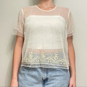 April Cornell Sheer Top